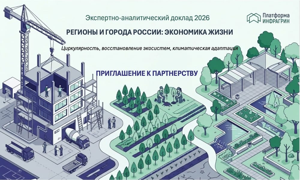 Регионы и города России 2026: ИНФРАГРИН приглашает экспертов и партнеров к подготовке доклада об экономике жизни